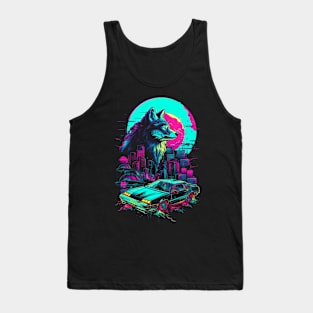 The Nightfall Guardian : Cyberwolf Tank Top